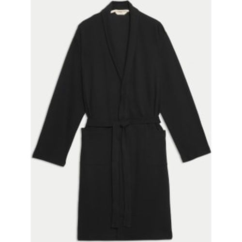 Mens Pure Cotton Waffle Lightweight Dressing Gown - - M&S Collection - Modalova