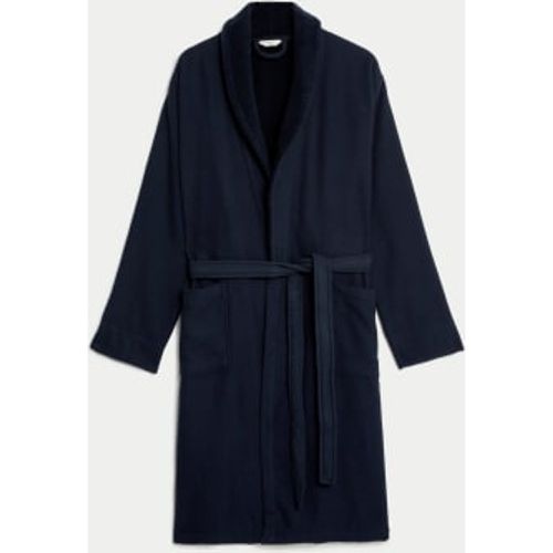 Mens Pure Cotton Waffle Dressing Gown - - M&S Collection - Modalova