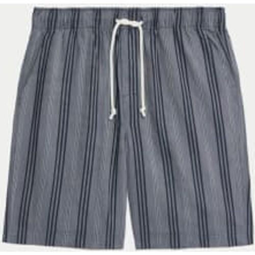 Mens Pure Cotton Striped Loungewear Shorts - - M&S Collection - Modalova