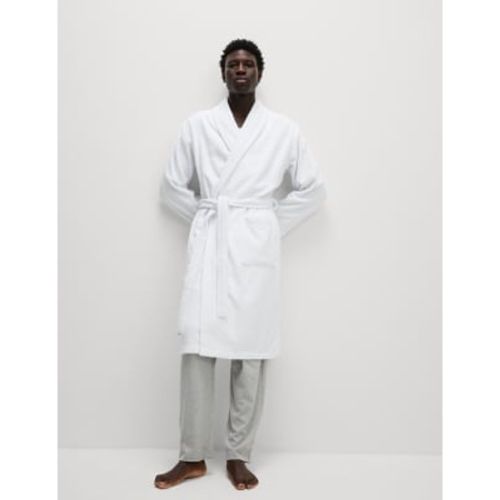 Mens Pure Cotton Towelling Dressing Gown - - M&S Collection - Modalova