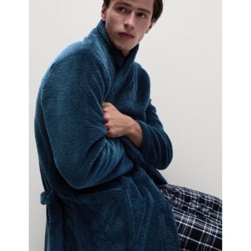 Mens Fleece Supersoft Dressing Gown - - M&S Collection - Modalova