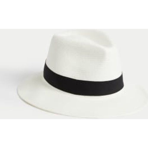 Mens Handwoven Panama Hat - - M&S Collection - Modalova