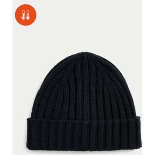 Mens Ribbed Knitted Beanie Hat - - M&S Collection - Modalova