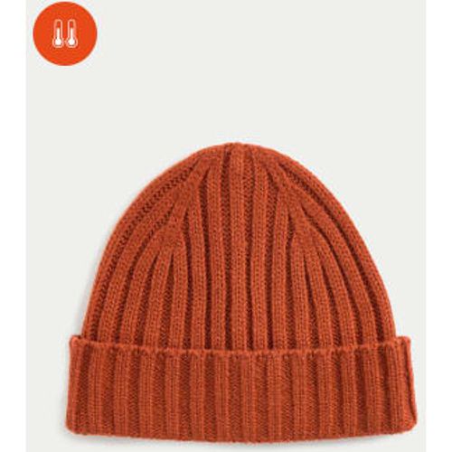 Mens Ribbed Knitted Beanie Hat - - M&S Collection - Modalova