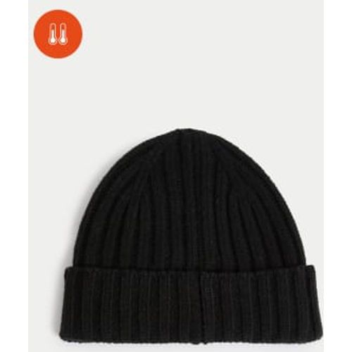 Mens Ribbed Knitted Beanie Hat - - M&S Collection - Modalova