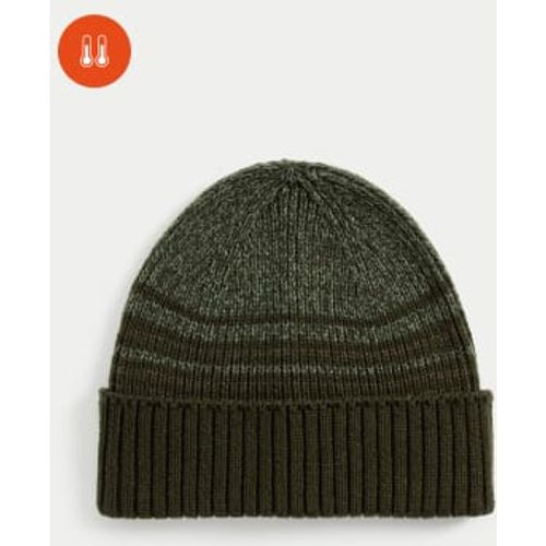 Mens Colour Block Beanie Hat - - M&S Collection - Modalova