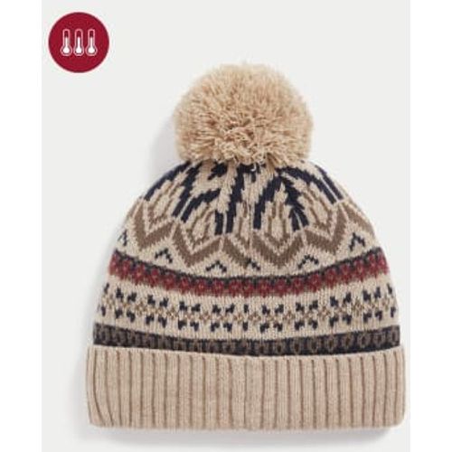 Mens Fair Isle Beanie Hat - - M&S Collection - Modalova