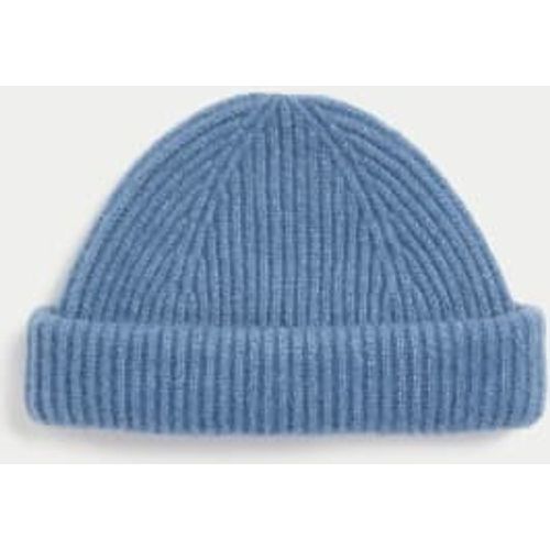 Mens Ribbed Fisherman Beanie - - M&S x Ian Wright - Modalova