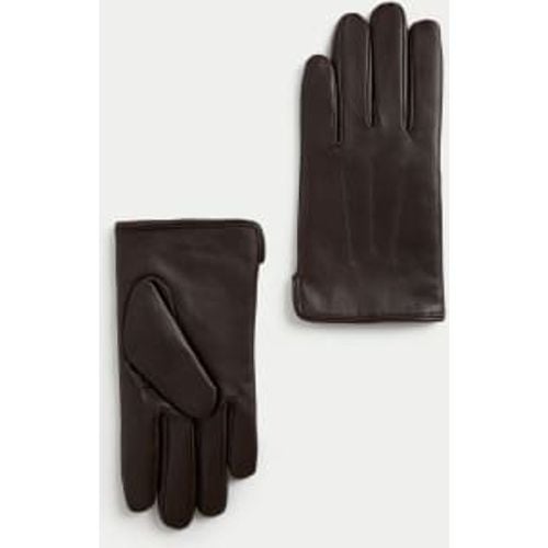 Mens Leather Gloves with Thermowarmth™ - - M&S Collection - Modalova