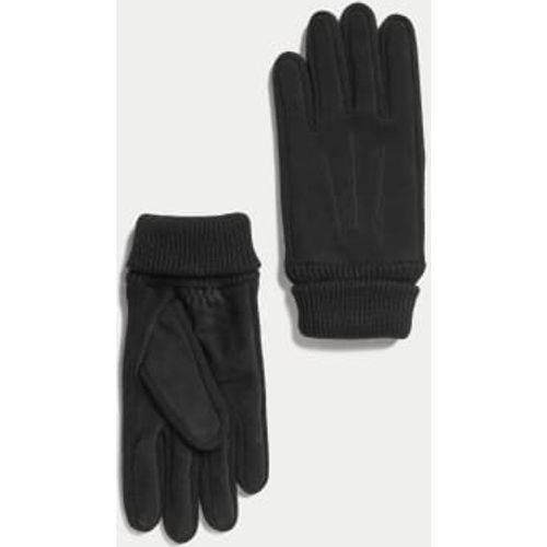 Mens Nubuck Leather Gloves - - M&S Collection - Modalova