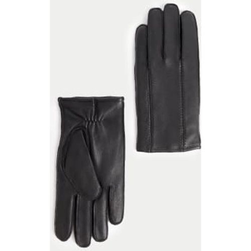 Mens Leather Cashmere Lined Gloves - - Autograph - Modalova