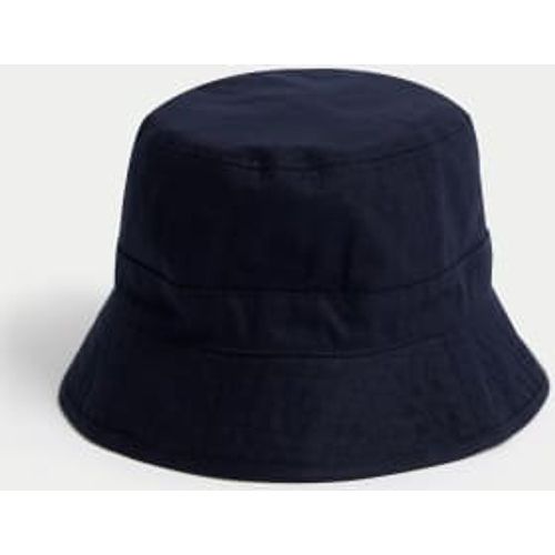 Mens Pure Cotton Herringbone Bucket Hat - - M&S Collection - Modalova