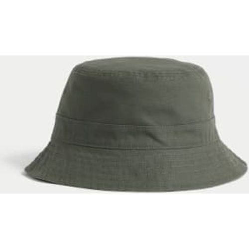 Mens Pure Cotton Reversible Bucket Hat - /, / - M&S Collection - Modalova