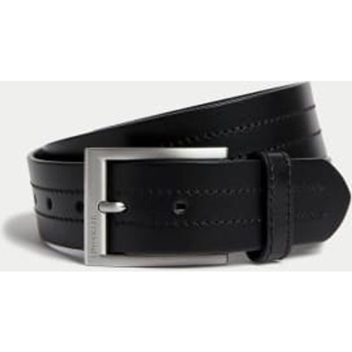 Mens Italian Leather Rectangular Buckle Belt - - Autograph - Modalova