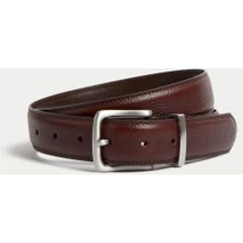 Mens Leather Textured Belt - - Autograph - Modalova