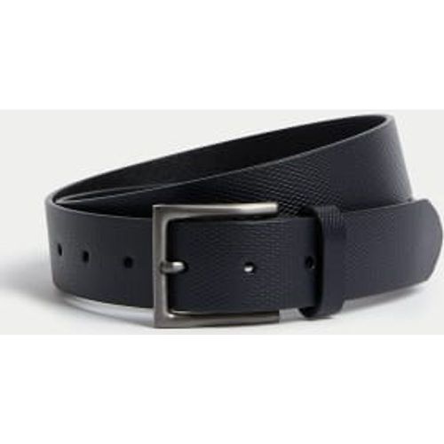 Mens Leather Textured Belt - - Autograph - Modalova