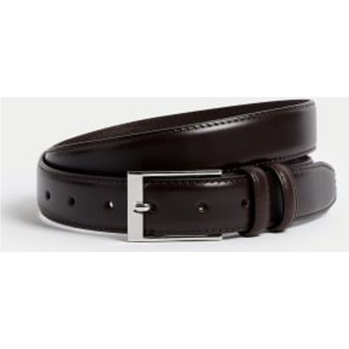 Mens Leather Smart Belt - - M&S Collection - Modalova