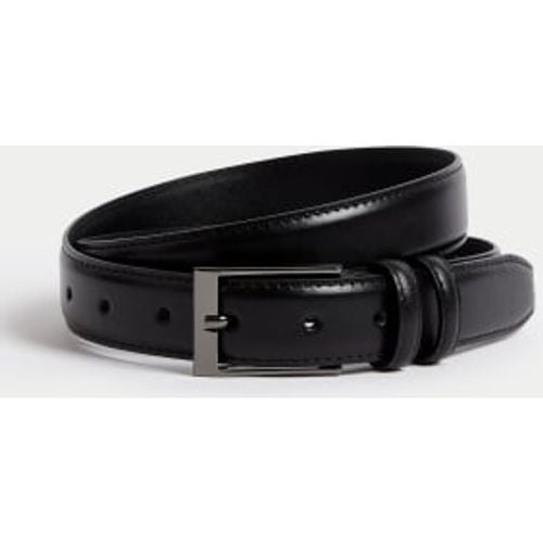 Mens Leather Smart Belt - - M&S Collection - Modalova