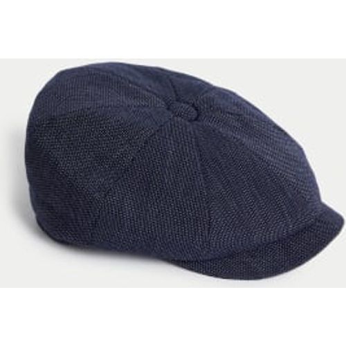 Mens Checked Baker Boy Hat with Stormwear - - M&S Collection - Modalova