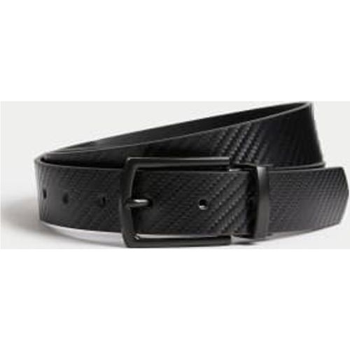 Mens Leather Textured Reversible Belt - - M&S Collection - Modalova