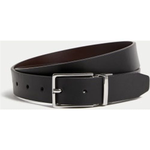 Mens Leather Reversible Belt - /, / - M&S Collection - Modalova