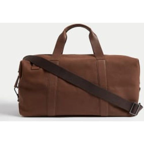 Mens Premium Leather Weekend Bag - - M&S Collection - Modalova