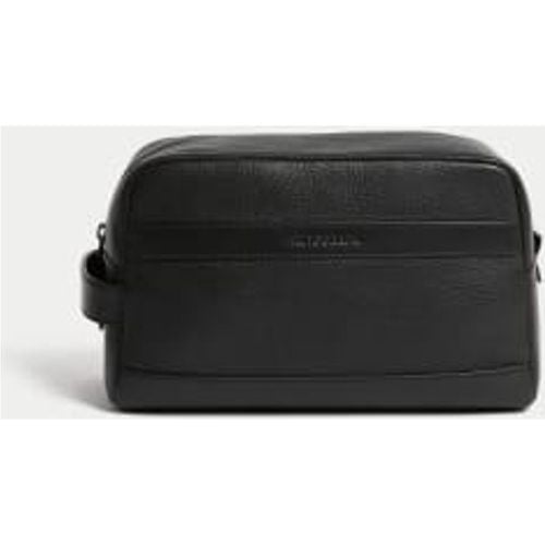 Mens Leather Pebble Grain Washbag - - Autograph - Modalova