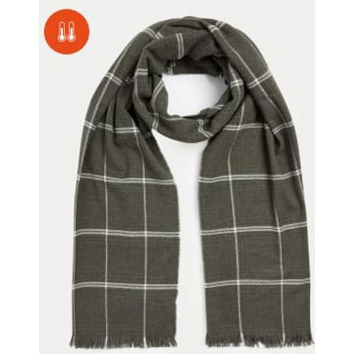 Mens Checked Heatgen™ Scarf - - M&S Collection - Modalova