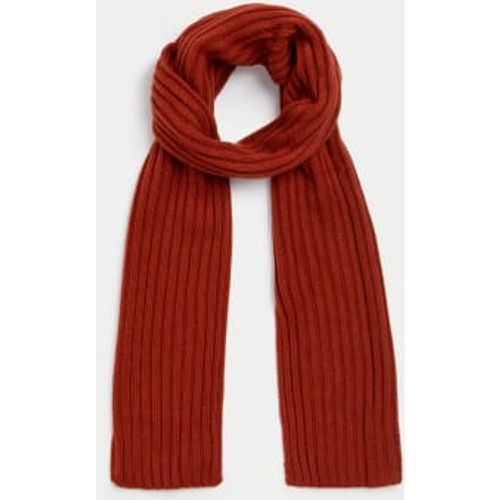 Mens Knitted Textured Scarf - - M&S Collection - Modalova