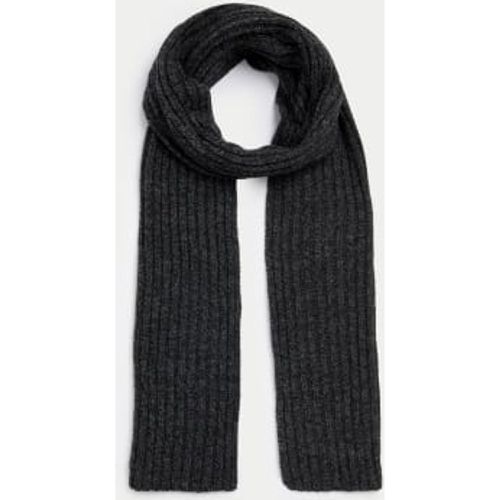 Mens Knitted Textured Scarf - - M&S Collection - Modalova