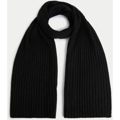 Mens Knitted Textured Scarf - - M&S Collection - Modalova