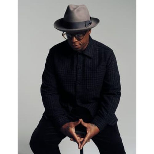 Mens Pure Wool Fedora Hat - - M&S x Ian Wright - Modalova