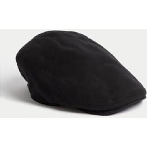 Mens Pure Cotton Flat Cap with Thermowarmth™ - - M&S Collection - Modalova