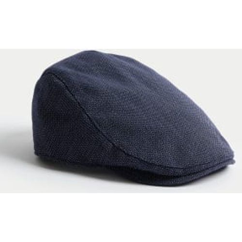 Mens Checked Flat Cap - - M&S Collection - Modalova