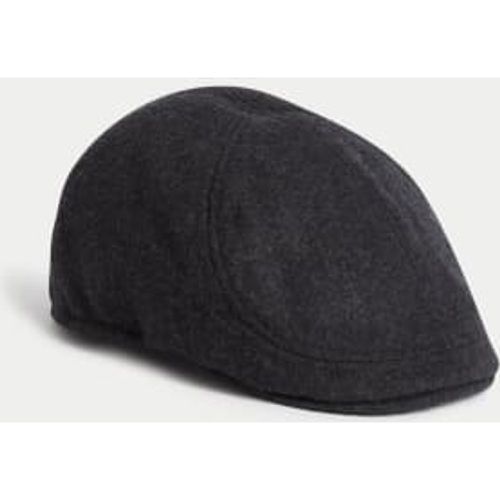 Mens Wool Blend Flat Cap - - M&S x Ian Wright - Modalova