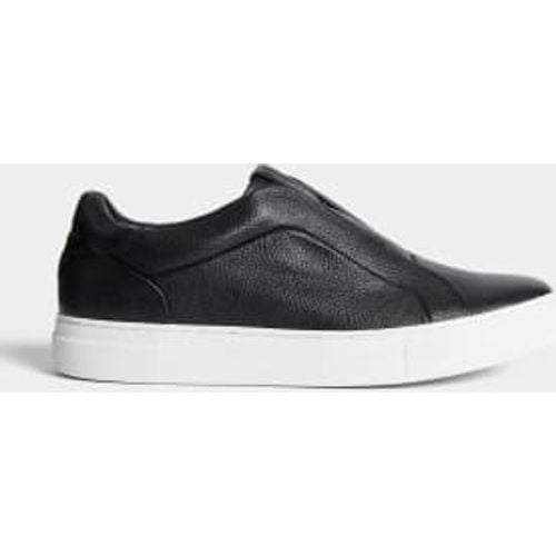 Mens Leather Slip-On Trainers with Freshfeet™ - - Autograph - Modalova