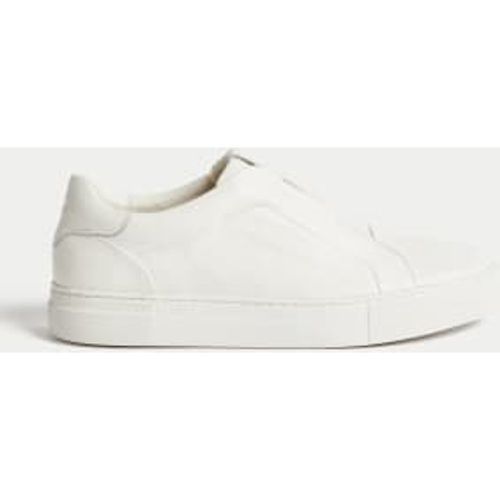 Mens Leather Slip-On Trainers with Freshfeet™ - - Autograph - Modalova