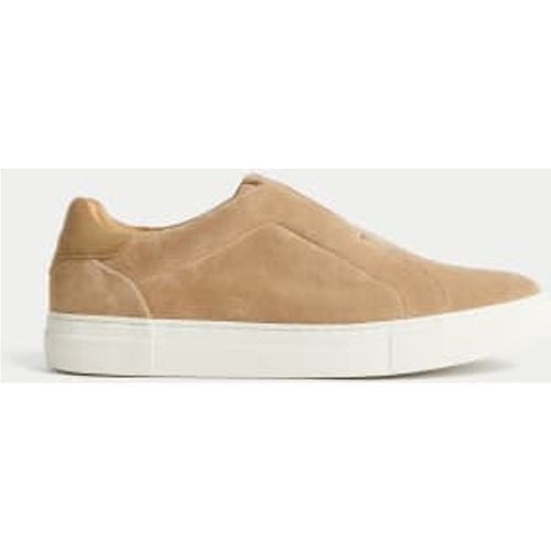 Mens Suede Slip On Suede Trainers with Freshfeet™ - - Autograph - Modalova