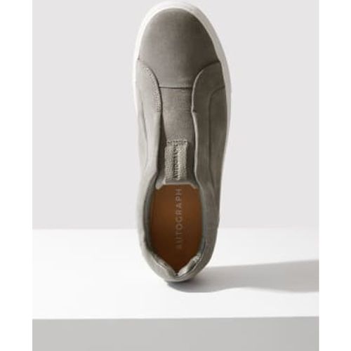 Mens Suede Slip On Suede Trainers with Freshfeet™ - - Autograph - Modalova