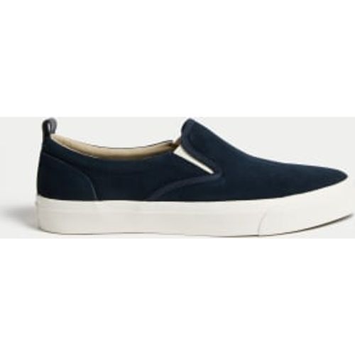 Mens Suede Slip On Pumps - - M&S Collection - Modalova