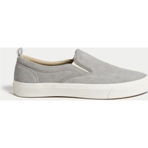 Mens Suede Slip On Pumps - - M&S Collection - Modalova