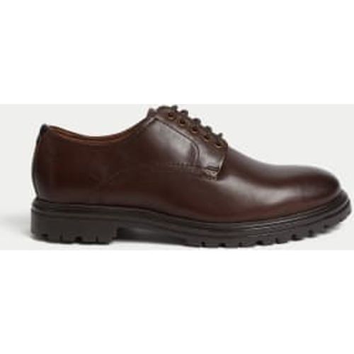 Mens Leather Derby Heritage Shoes - - M&S Collection - Modalova