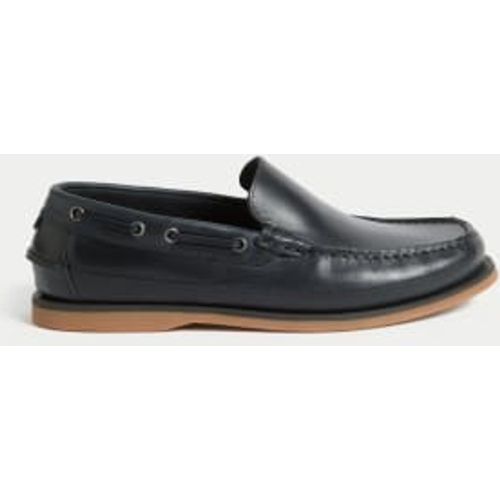 Mens Leather Boat Shoes - - M&S Collection - Modalova