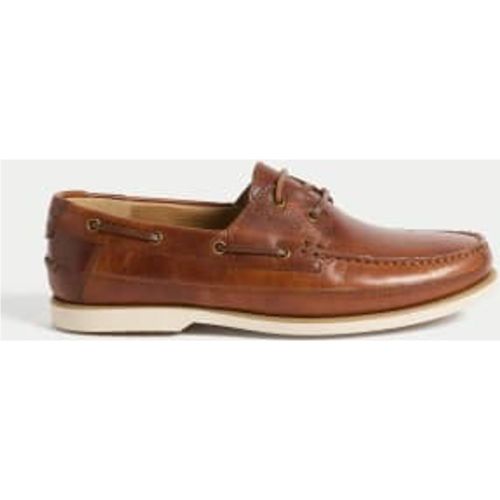 Mens Leather Boat Shoes - - M&S Collection - Modalova