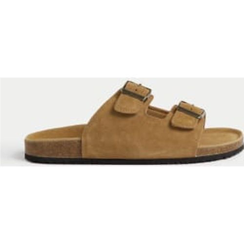 Mens Suede Slip-On Corkbed Sandals - - M&S Collection - Modalova