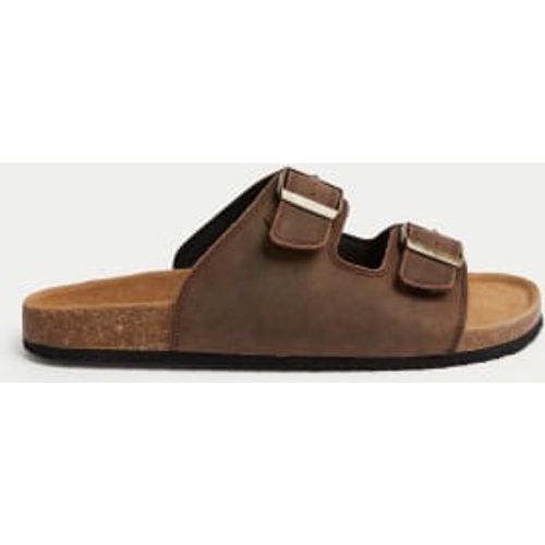 Mens Leather Slip-On Sandals - - M&S Collection - Modalova