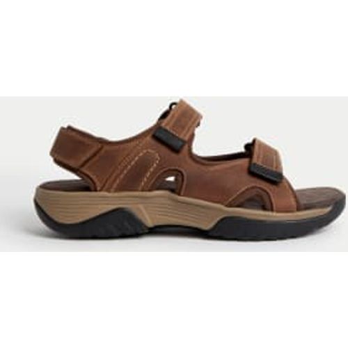 Mens Airflex™ Nubuck Leather Riptape Sandals - - M&S Collection - Modalova