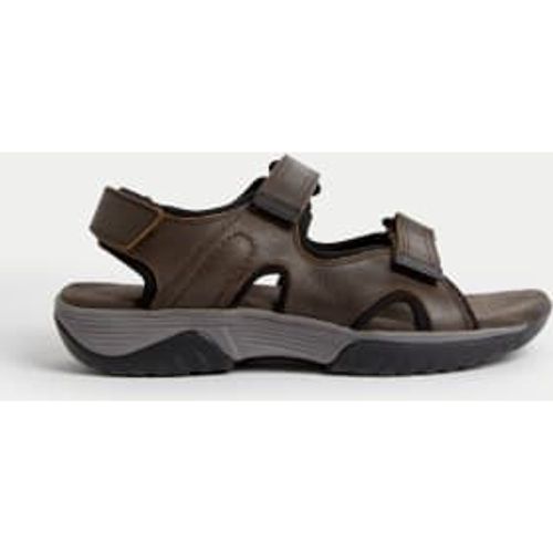 Mens Airflex™ Leather Riptape Sandals - - M&S Collection - Modalova