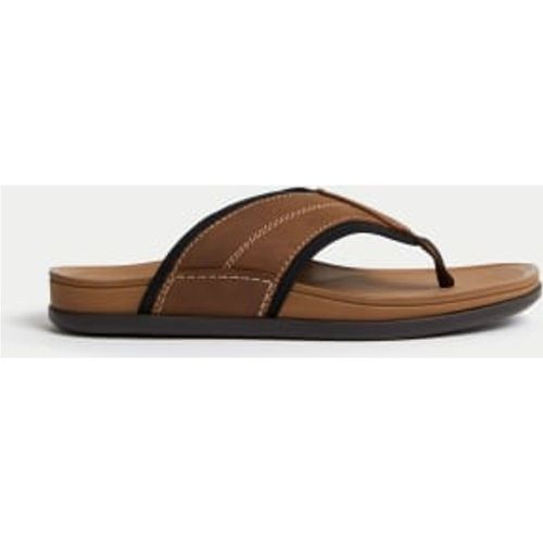 Mens Airflex™ Leather Flip Flops - - M&S Collection - Modalova