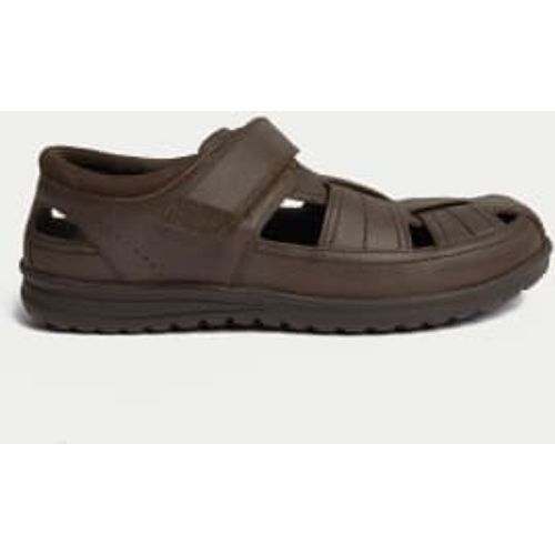 Mens Airflex™ Leather Riptape Sandals - - M&S Collection - Modalova